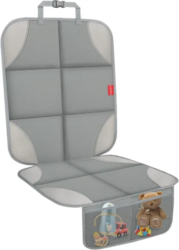 Vista 14 de Protector de asiento de coche, protectores de asiento de coche con acolchado grueso sin huellas Beige