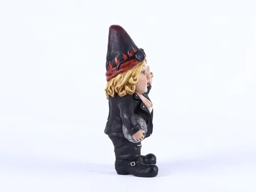 Vista 5 de Mujer Biker Gnomo con casco - Estatua de gnomada