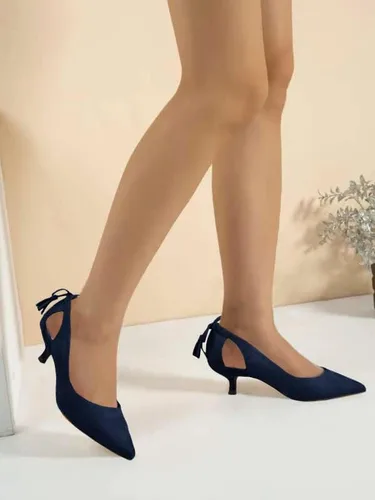 Vista 7 de Govdaeor Zapatos de vestir para mujer, tacón de gatito, punta puntiaguda, borlas recortadas, sin cordones, casual, para fiesta, baile de graduación