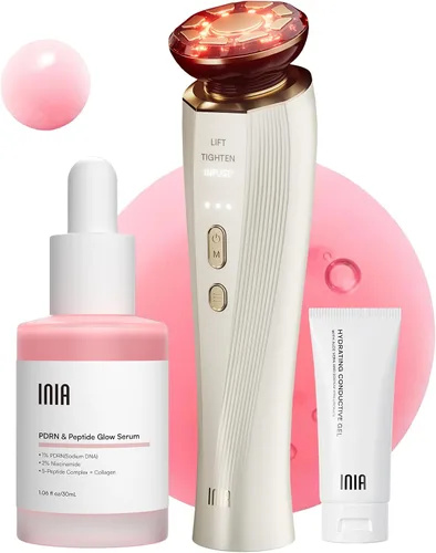 Vista 10 de INIA FLARE - Dispositivo facial de microcorriente 3 en 1, terapia de luz