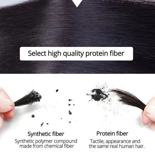 Vista 5 de Blunt Bangs - Extensiones de cabello con clip de aire natural, con flequillo frontal falso, color negro y marrón (4#)