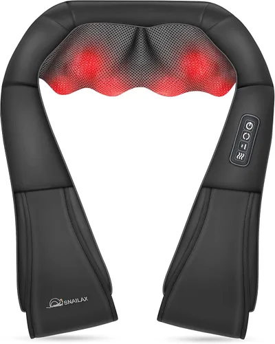 Vista 8 de Snailax Shiatsu masajeador de cuello y hombros Shiatsu masajeador de pies con compresión de calor amasamiento vibración