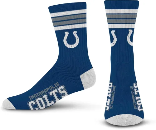 Vista 9 de For Bare Feet - Calcetines para hombre de la NFL, con 4 rayas, de la serie Deuce Performance Crew Los Ángeles Rams