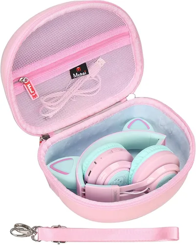 Vista 12 de Mchoi Funda rígida adecuada para Riwbox CT-7 Rosa/para Jack CT-7S Cat Green 3.5mm/para iClever IC-HS01 Bluetooth Auriculares inalámbricos sobre