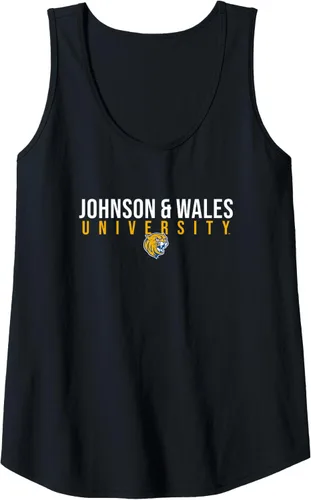 Vista 5 de Camiseta sin mangas apilada de Johnson and Wales University JWU Wildcats, Negro