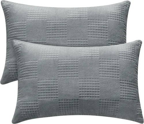 Vista 40 de BEDELITE - Juego de 2 fundas de almohada de vellón y franela estándar, supersuaves, con cierre, acogedoras, de terciopelo mullido, para todas