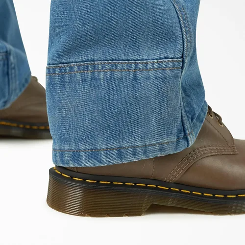 Vista 9 de Dickies, Overol de jean con pechera para mujer Desteñido (Bleach Wash)