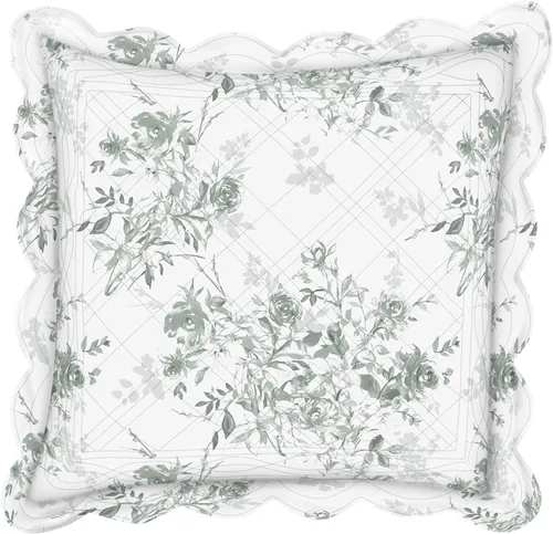 Vista 15 de BrylaneHome Almohada cuadrada Florence - Flor antigua