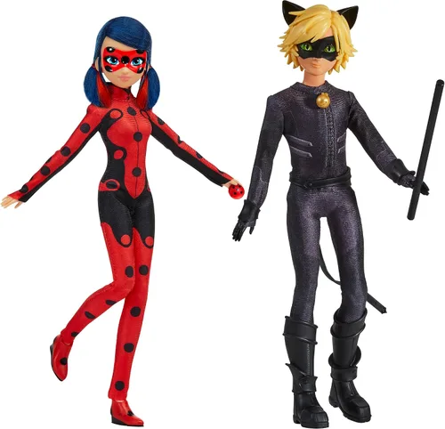 Vista 2 de Muñecas Miraculous Ladybug & Cat Noir Temporada 6, 2 unidades de Playmates Toys