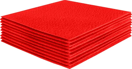 Vista 66 de FabricLA Hojas de fieltro acrílico para manualidades, cuadrados de fieltro precortados suaves de 4 x 4 pulgadas (3.9 in x 3.9 in), utiliza hojas