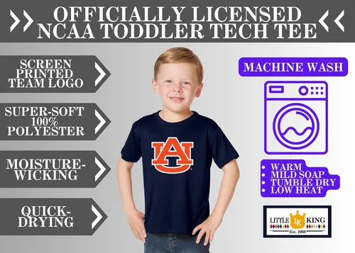 Vista 4 de Little King Camiseta de la NCAA para niños y niñas, tallas 2T 3T 4T