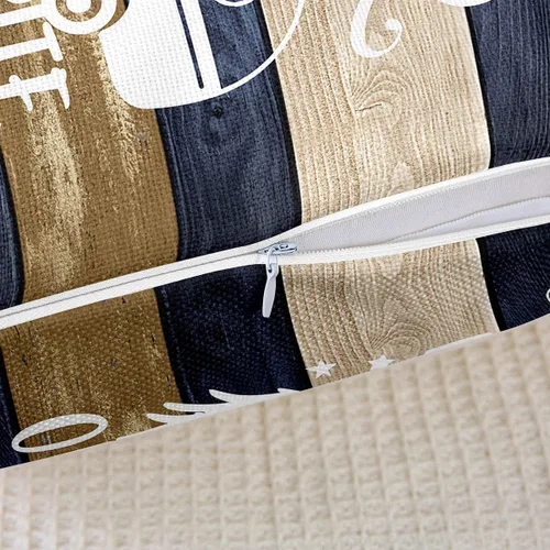 Vista 5 de Juego de 2 fundas de almohada de 16 x 16 pulgadas, fundas de almohada decorativas de camping feliz para decoración de caravanas para sofá cama