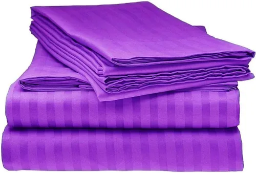 Vista 6 de laxlinen Super Suave Calidad 4 Pcs Hoja de cama Set (+ 30 inch) bolsillo extra profundo