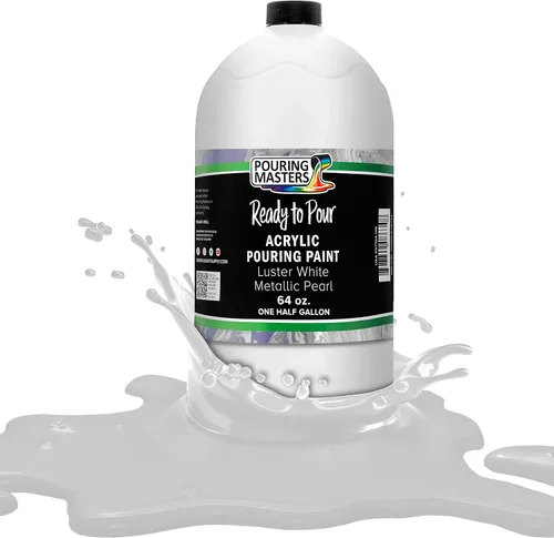 Vista 20 de Pouring Masters - Pintura acrílica premezclada de 8 onzas líquidas listas para verter, oro de 24 quilates, suministros de arte fluido para lienzo