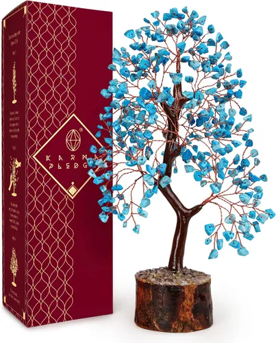 Vista 40 de Árbol de la vida de cristal para decoración del hogar y la oficina, regalos para mujeres, piedras curativas de amazonita de chakra, árbol bonsái