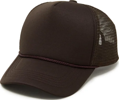 Vista 47 de Funky Junque Sombrero de camionero ligero Snapback de espuma de malla en Negro/Negro
