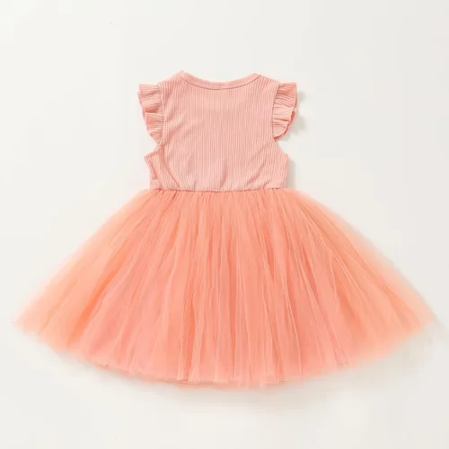 Vista 8 de LYQTloml Vestidos de bebé niña con volantes de manga larga con lazo entretejido floral princesa tutú faldas ropa para niñas pequeñas
