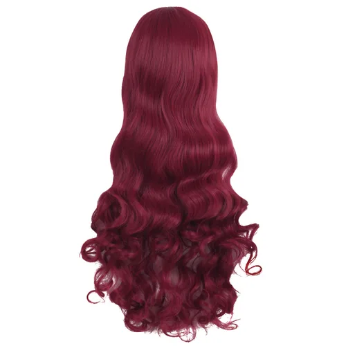 Vista 40 de Peluca MapofBeauty Lolita para disfraz, cabello largo, rizado, con coleta, Blanco