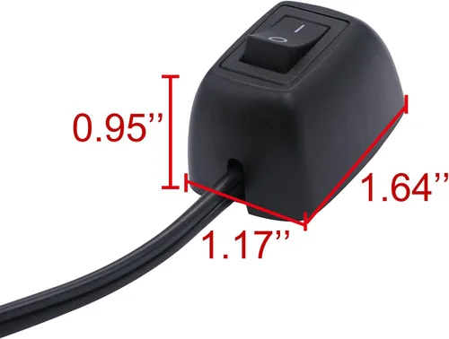 Vista 3 de TWTADE Interruptor de botón de montaje en superficie tipo pasta para coche, encendido/apagado DC12V, forma de gota de agua, SPST basculante DIY