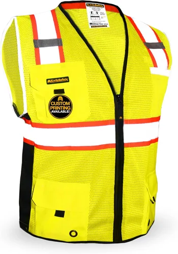Vista 11 de KwikSafety BIG KAHUNA Safety Vest Class 2 ANSI OSHA Hi Vis Reflective Vest Naranja