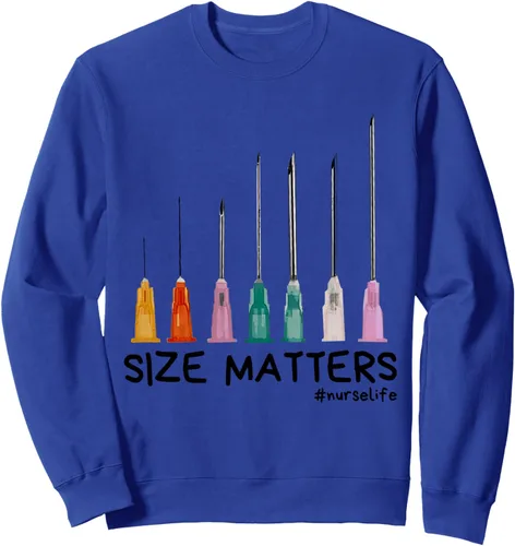 Vista 4 de Needle Size Matters Sudadera divertida de enfermería CNA Nurse Life, Negro