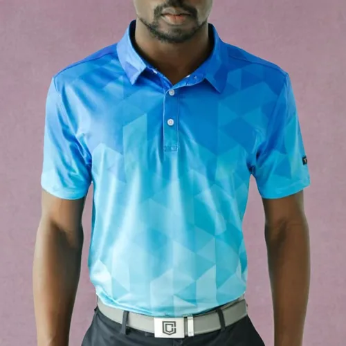 Vista 9 de YATTA GOLF - Camiseta polo de golf de alto rendimiento para hombre