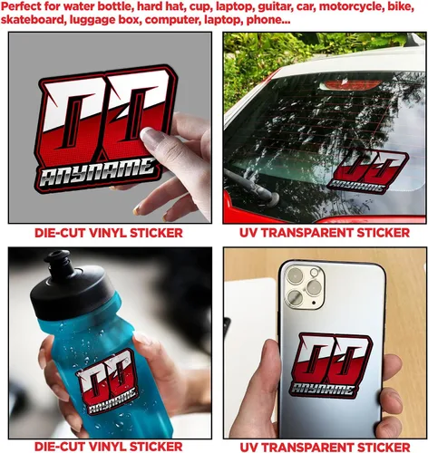 Vista 3 de Adhesivo personalizado de carreras genial, auto sucio, motocross, piloto, nombre, número, troquelado, impermeable, UV, transferencia DTF