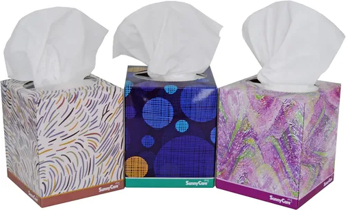 Vista 6 de SunnyCare #5702P Premium White 2-Ply CUBE Box Facial Tissue 90sheets/box; 36boxes/cs