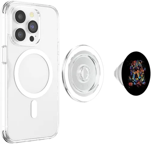Vista 4 de PopSockets PopGrip: agarre intercambiable para teléfonos y tabletas PopSockets MagSafe PopGrip para iPhone