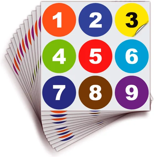 Vista 38 de iSYFIX Calcomanías negras de números consecutivos – 1 a 100, 1 pulgada, 1 juego – Vinilo autoadhesivo de alta calidad, ideal para inventario
