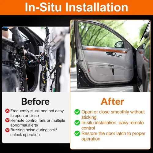 Vista 5 de Actuador eléctrico de bloqueo de puerta elevadora compatible con QX56 Quest 2004-2010, FX35 FX45 2003-2008, 2005-2010 Armada Ensamblaje de pestillo