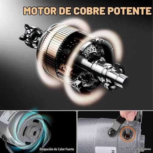Vista 3 de DZQ Amoladora de eje flexible de 380 W con pedal de pie, kit de herramientas rotativas de 500 a 20,000 RPM con portabrocas de 3 mandíbulas y 83