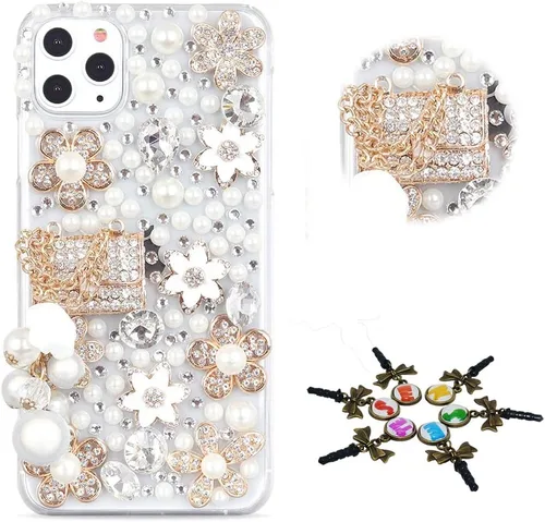 Vista 40 de Sparkle - Funda para teléfono compatible con Samsung Galaxy Z Flip 2 5G, elegante, hecha a mano con diamantes de imitación, diseño de ballet, niña