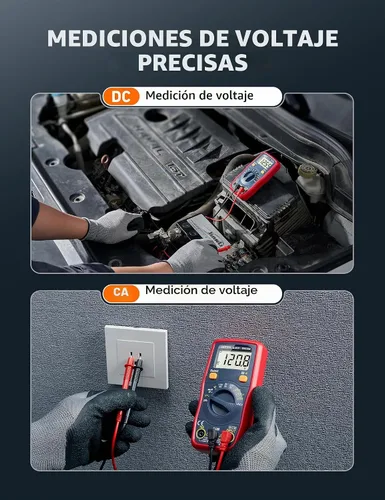 Vista 3 de AstroAI DM130B Multimeter, 4000 Counts, Auto-Ranging, Capacitance Testing