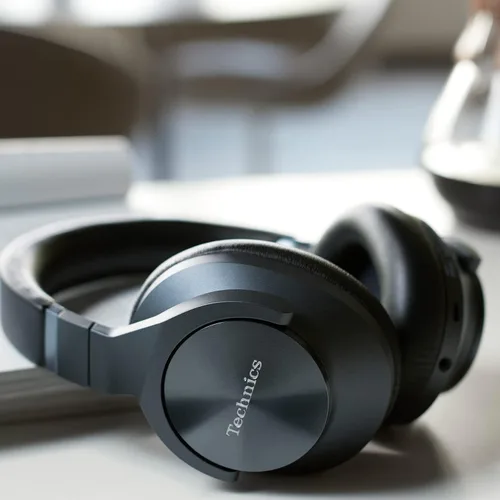 Vista 9 de Technics - Auriculares inalámbricos con cancelación de ruido para usar sobre la oreja con conectividad multipunto para 2 dispositivos - EAH-A800-K