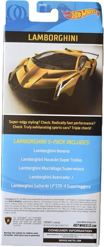 Vista 2 de Mattel Hot Wheels Lamborghini 5 Pack