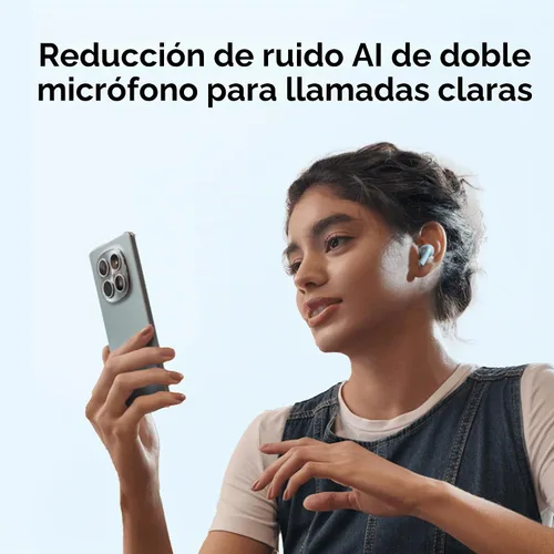 Vista 7 de Redmi Buds 8 Active - Auriculares inalámbricos con diseño semi-intraural, controladores de diafragma de titanio de 0.559 in, Bluetooth 5.4, batería