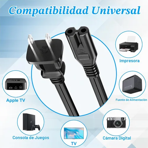 Vista 3 de Cable de alimentación de repuesto para TV