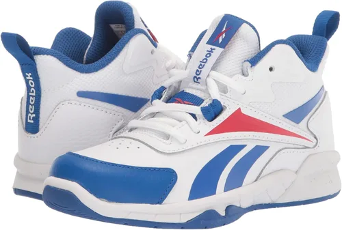 Vista 7 de Reebok Zapatos de baloncesto More Buckets para niño, BlancoAzul vectorialRojo vectorial