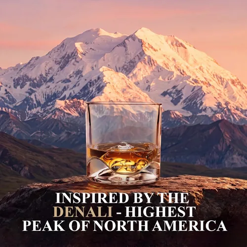 Vista 7 de LIITON Denali Mountain Old Fashioned - Vasos de whisky (2 unidades), regalo