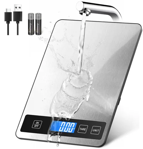 Vista 9 de Báscula de alimentos, báscula de cocina de 33 lb/15 kg, precisión