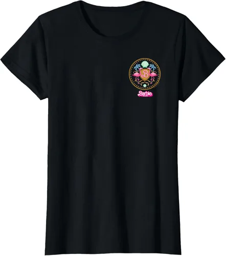 Vista 40 de Barbie The Movie - Camiseta Flamingo Crest Negro