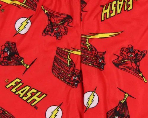 Vista 4 de DC Comics - Conjunto de pijama para niños pequeños con logotipo de Flash