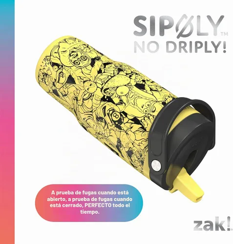 Vista 4 de Zak Designs Fortnite Siply - Vaso aislado con popote abatible a prueba