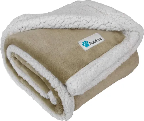 Vista 21 de PetAmi Manta para perros pequeños y medianos, manta de cama para mascotas, gatos, cachorros, gatitos, funda de vellón para muebles, protector