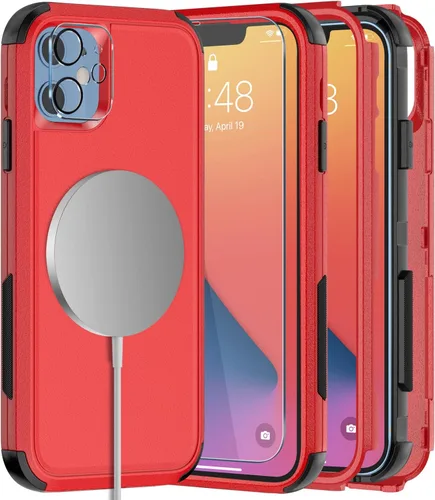 Vista 13 de Diverbox Funda para iPhone 11 [A prueba de golpes] [A prueba de caídas] [Protector de pantalla de vidrio templado], Funda de teléfono de Protección