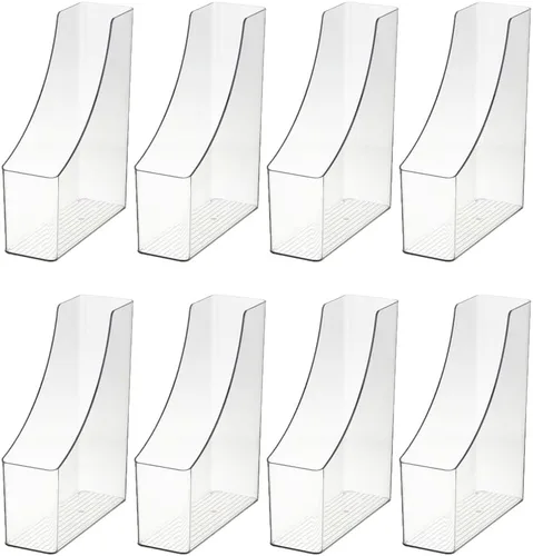 Vista 4 de YBM HOME Organizador vertical para archivos, diseño frontal abierto para un fácil acceso a archivos, documentos y revistas, ideal para oficina