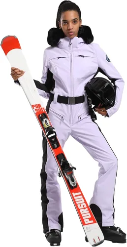 Vista 52 de GSOU SNOW Traje de esquí para mujer, traje de nieve de una pieza, para snowboard, delgado, aislante, impermeable, resistente al viento