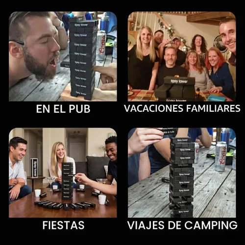 Vista 8 de Jenga Tipsy Tower, juego para beber