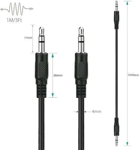 Vista 2 de Nuevo cable de audio y video para Sony Xplod CD/Radio/Cassette Boombox-Open Box